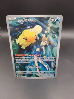 Pokemon TCG Misty's Psyduck Destined Rivals 193/182 Illustration Rare Card - Image 1