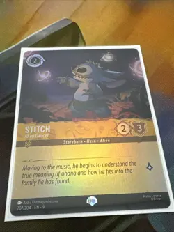 Disney Lorcana Stitch Alien Dancer 207/204 Fabled Epic - Image 1
