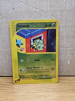 Spinarak 62/147 Aquapolis Reverse Holo Pokemon Card TCG - Image 1