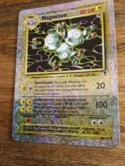 Pokemon TCG Magneton Reverse Holo Card Legendary Collection 28/110 - LP/MP! - Image 2