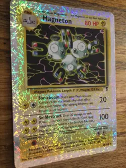 Pokemon TCG Magneton Reverse Holo Card Legendary Collection 28/110 - LP/MP! - Image 3