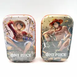 New & Sealed! Set of 2 One Piece Card Game Tin Pack Set Volume 2 - Image 1