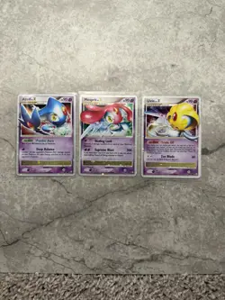 Azelf Mesprit Uxie LV.X Pokemon Cards - Lake Trio Lot - TCG - Image 1