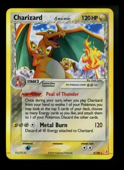 Charizard 4/100 Delta Species EX Crystal Guardians 2006 Holo Rare Pokemon Card - Image 1