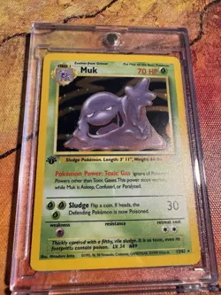 1st Edition Muk Holo | Fossil Set WOTC | Vintage Pokemon Card - Image 1
