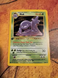 1st Edition Muk Holo | Fossil Set WOTC | Vintage Pokemon Card - Image 2