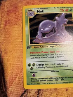 1st Edition Muk Holo | Fossil Set WOTC | Vintage Pokemon Card - Image 5