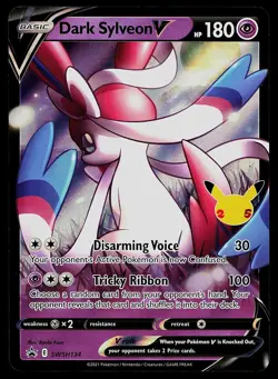 Pokemon Card - Dark Sylveon V Sword & Shield Promo SWSH134 Holo - Image 1