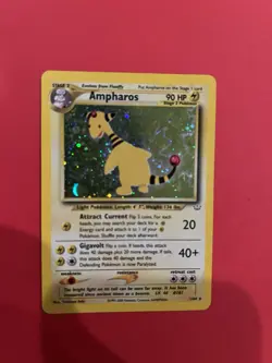 Ampharos 1/64 Neo Revelation 2000 Holo Rare Pokemon Card TCG - Image 1