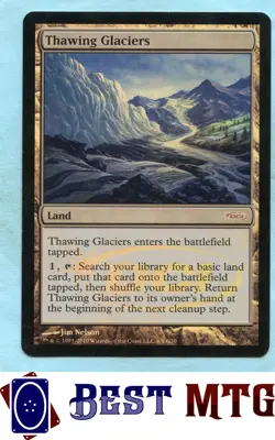 Magic The Gathering MTG Thawing Glaciers 4 Foil #A Judge Gift Cards 2010 - Image 1
