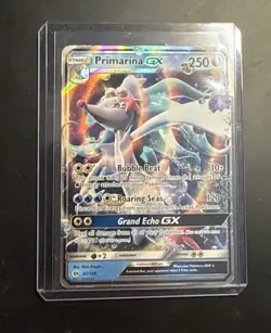 Primarina GX 42/149 - Pokemon TCG Sun & Moon Base Set Ultra Rare Card HP - Image 1