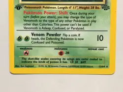 1st Edition Holo Venomoth Card - Ungraded NM - Jungle 13/64 - Wizards WOTC 1999 - Image 2