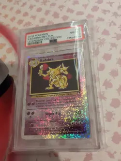 PSA 8 - Pokemon KADABRA 49/110 Reverse Holo - LEGENDARY COLLECTION - Fireworks - Image 2