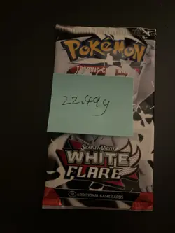 Heavy! 22.49g Pokemon TCG SV10.5 White Flare Booster Pack Sealed! - Image 3