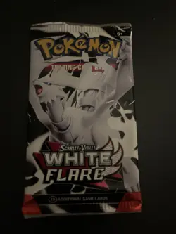 Heavy! 22.43g Pokemon TCG SV10.5 White Flare Booster Pack Sealed! - Image 2