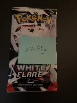 Heavy! 22.43g Pokemon TCG SV10.5 White Flare Booster Pack Sealed! - Image 3