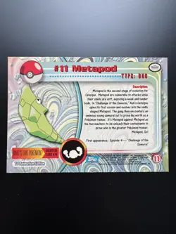 2000 Metapod Pokemon Topps Series 1 MINT - Image 2