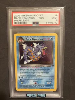 MINT VINTAGE PRERELEASE Dark Gyarados HOLO! PSA 9 2000 Pokemon Team Rocket #8/82 - Image 2