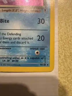 Dark Vaporeon 9/110 Legendary Collection Holo HP Pokemon TCG WOTC 2002 English - Image 5