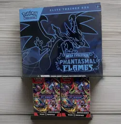 Pokemon TCG Phantasmal Flames ETB And Two Booster Bundles - Image 1