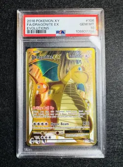 Pokemon XY Evolutions 2016 Dragonite EX Full Art FA Gem Mint #106/108 - Image 1