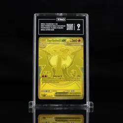 Pokemon TCG Mega Charizard X ex 130/094 Me02: Phantasmal Flames Holo TAG 9 - Image 1