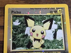 Pokemon Wotc Black Star Promo #35 reverse holo PICHU,,,not played - Image 2