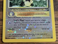 Pokemon Wotc Black Star Promo #35 reverse holo PICHU,,,not played - Image 3