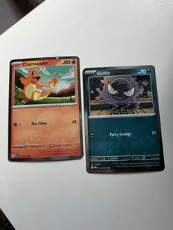 Pokemon TCG Charmander 020/217 & Gastly 123/217 Cosmo Holo Promos Ascended Heros - Image 1