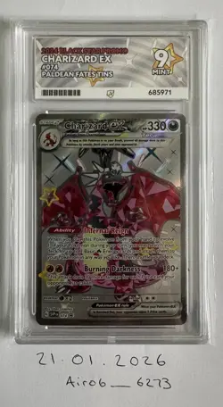 Pokemon Charizard EX 074 Black Star Promo - Ace 9 - Paldean Fates Mint - Image 1