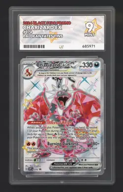 Pokemon Charizard EX 074 Black Star Promo - Ace 9 - Paldean Fates Mint - Image 2