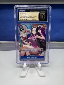 Boa Hancock One Piece TCG OP01-078 AA SR PRB01 CGC Pristine 10 - Image 1