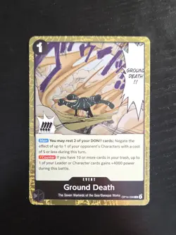 Ground Death OP14-096 Rare - The Azure Sea's Seven One Piece TCG - English - Image 1