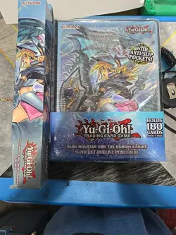 Yugioh Dark Magician Girl The Dragon Knight Playmat NEW W/ Matching Card binder - Image 1