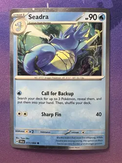 Seadra 011/064 Shrouded Fable Cosmos Holo Promo Pokemon Card - Image 1