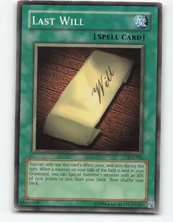 Last Will #SYE-031 Yugioh Card - Image 1