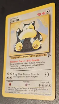 Snorlax 30/130 - LP - Base Set 2 - Vintage Pokemon Card - Image 2