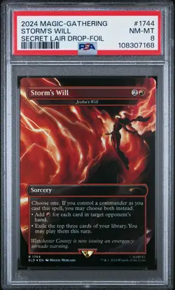 MTG Storm's Will - Jeska's Will (Rainbow Foil) Secret Lair Drop Foil PSA 8 - Image 1