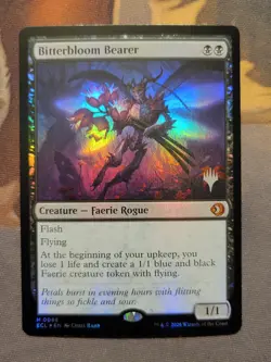 1x Bitterbloom Bearer *FOIL* - Promo Pack: Lorwyn Eclipsed Mythic MTG NM - Image 1