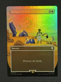 Magic The Gathering Ravages Of War Borderless Universes Beyond: Fallout Foil - Image 2