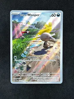 Paldean Wooper 102/094 Phantasmal Flames Illustration Rare Full Art Pokemon Card - Image 1