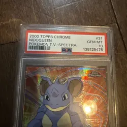 Nidoqueen 2000 Pokemon Topps Chrome SPECTRA PSA 10 Gem Mint - Image 2