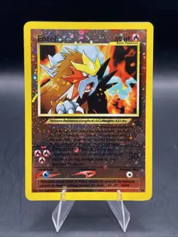 Pokemon TCG Entei Wizards Black Star Promos 34 Holo Promo Promo w/Swirl - Image 2