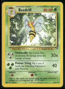Pokemon - Beedrill 20/110 Legendary Collection Non Holo Rare LP+ - Image 1