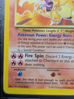 RARE 2002 POKEMON LEGENDARY COLLECTION #3 CHARIZARD (NON-HOLO) - Image 2