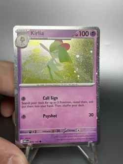 Pokemon Kirlia Cosmos Holo With SWIRL 059/132 Mega Evolution - Image 2