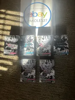 Pokemon TCG Booster Bundle Lot Of 6 Bundles 4 White Flare 2 Black Bolt Brand New - Image 1
