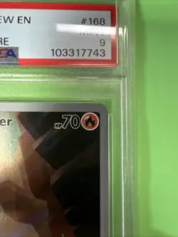 2023 POKEMON CHARMANDER ILLUSTRATION RARE 168/165 EN MEW 151 PSA MINT 9 - Image 3