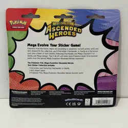 Pokemon ASCENDED HEROES Triple Blister Tech Sticker Charmander & Gastly IN HAND - Image 5