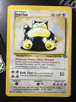 Snorlax 27/64, Jungle Set, Pokemon TCG, WOTC, Vintage 1999, Non Holo Rare, MP - Image 1